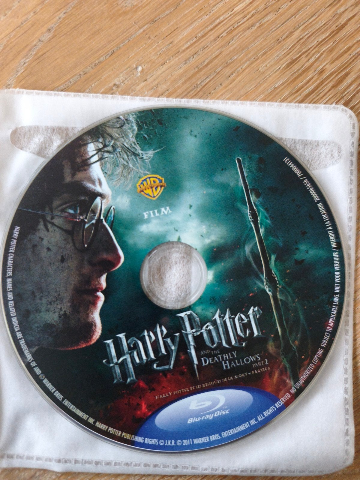Harry Potter and the Deathly Hallows Part 2 Blu-ray, Cd's en Dvd's, Engels, Film, Ophalen of Verzenden, Zo goed als nieuw