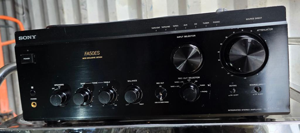 Sony TA-FA50ES Stereo Versterker - Hoogwaardige Audio, Gebruikt, Ophalen of Verzenden, 60 tot 120 watt, Sony