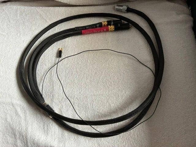 Tellurium Q Ultra Black II 5P-DIN to RCA phono  v/a € 450,00, Ophalen of Verzenden, Zo goed als nieuw, Minder dan 2 meter, Interlink-kabel