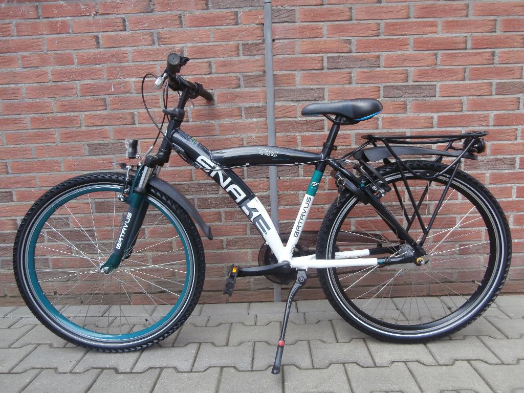 ALS NIEUW! Batavus Snake 26 inch, 43 cm. zwart-groen, Fietsen en Brommers, Fietsen | Jongens, Terugtraprem, Versnellingen, Batavus