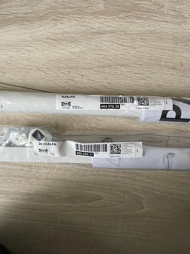 IKEA HJÄLPA Ladegeleiders en Frontbevestiging (Nieuw), Ophalen, Nieuw