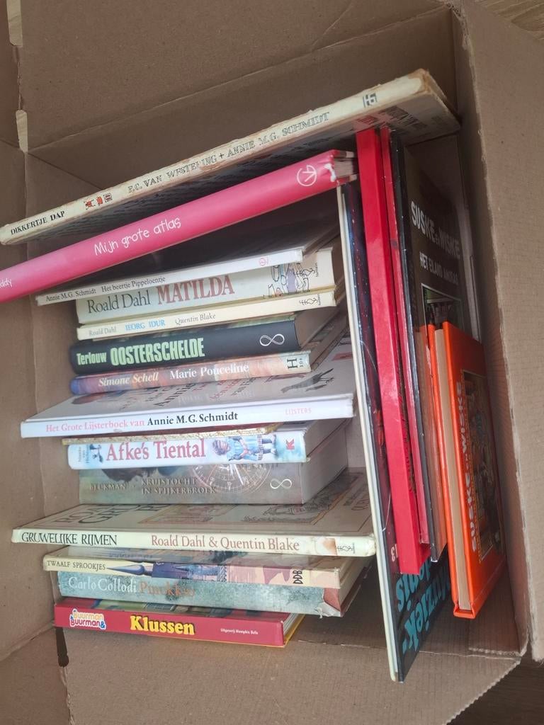 Doos vol diverse kinderboeken - alles in één koop, Boeken, Ophalen of Verzenden