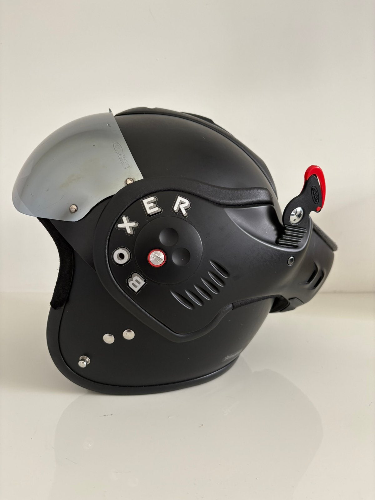 Roof Boxer helm - Mat Zwart, Overige merken, XL, Ophalen of Verzenden, Integraalhelm