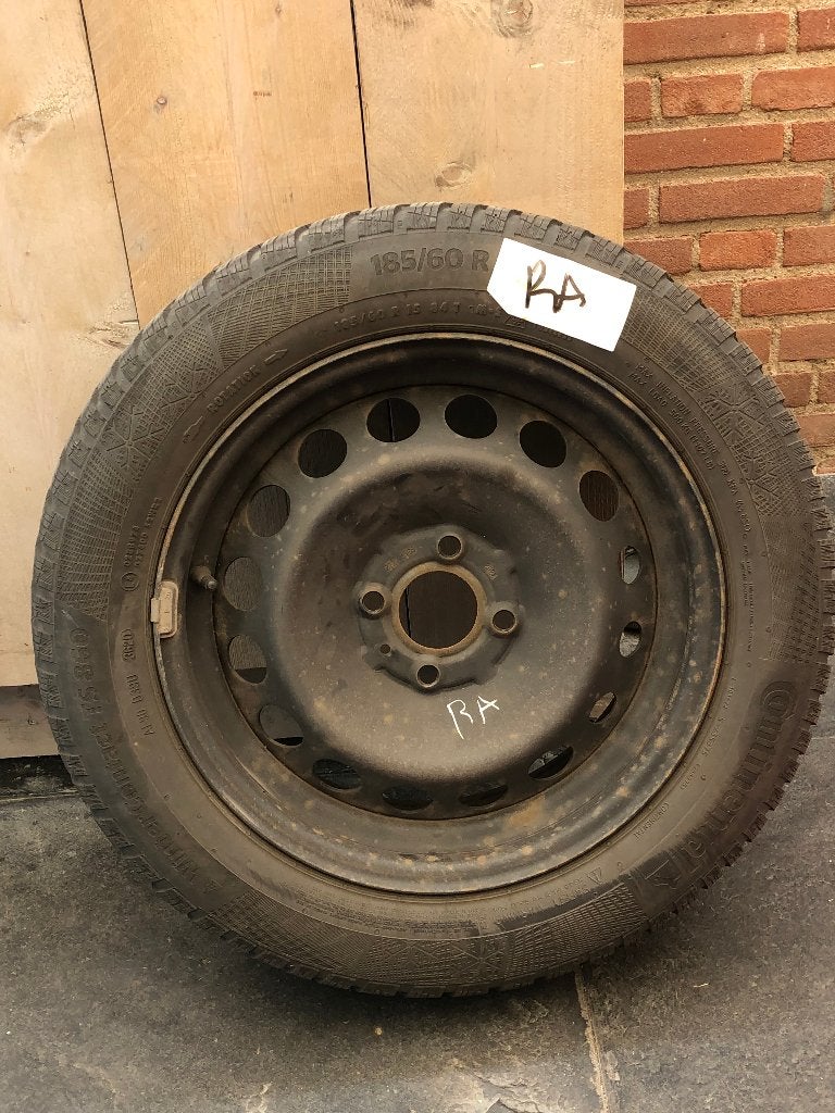 winterbanden en velgen Renault Twingo 3, 14 inch, Gebruikt, Banden en Velgen, Winterbanden
