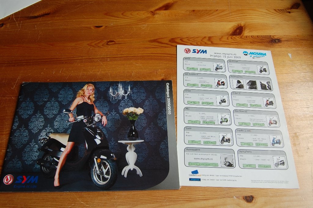 SYM modellen 2009 / 2010, Ophalen of Verzenden, Gebruikt