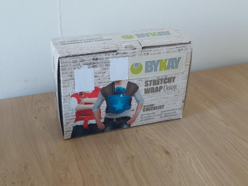 ByKay Stretchy Wrap Deluxe - Antraciet - Maat L, Kinderen en Baby's, Babydragers en Draagdoeken, Draagdoek, Buik of Rug, Nieuw