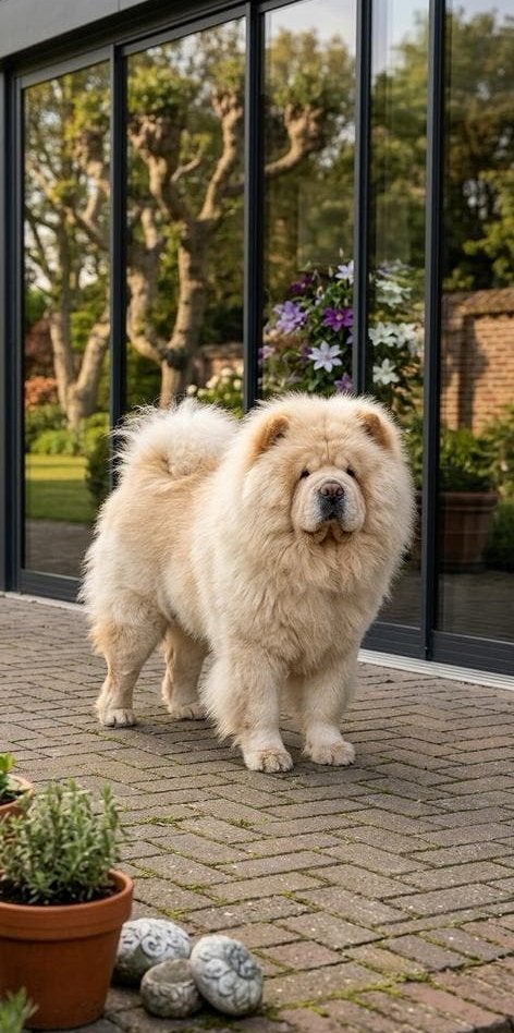 Prachtige crèmekleurige Chow Chow dekreu, Dieren en Toebehoren, 1 tot 2 jaar, Parvo, Eén hond, Nederland