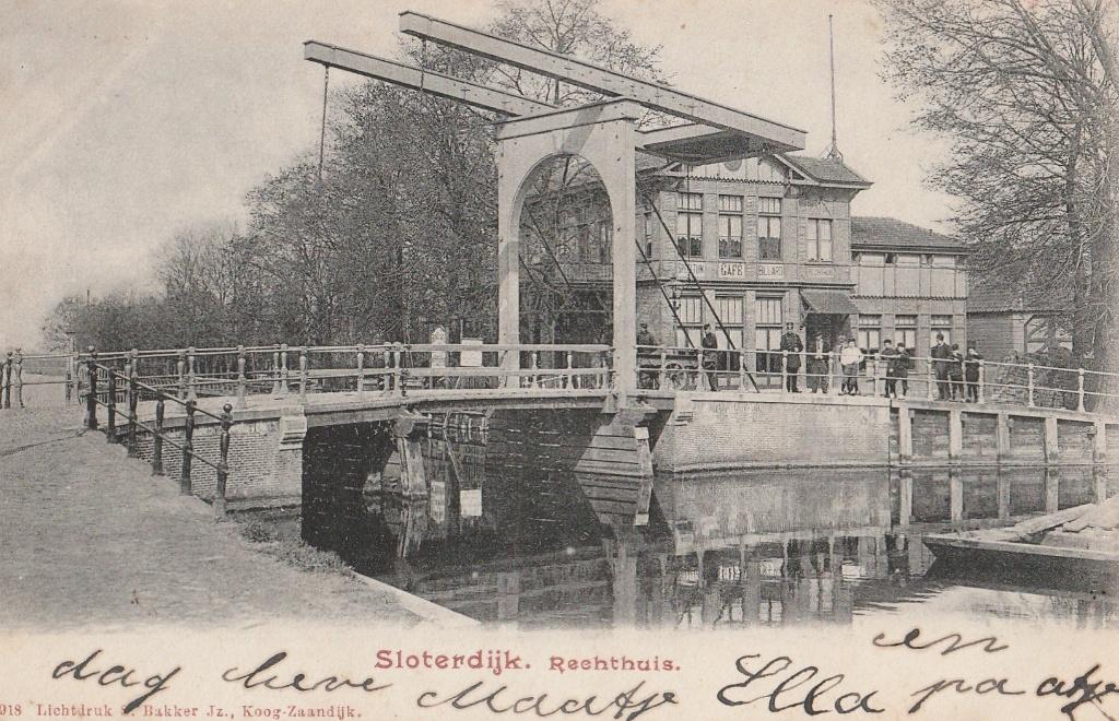 Sloterdijk, Rechthuis. Gemeente Amsterdam., Verzamelen, Ansichtkaarten | Nederland, Ongelopen, Noord-Holland, Verzenden