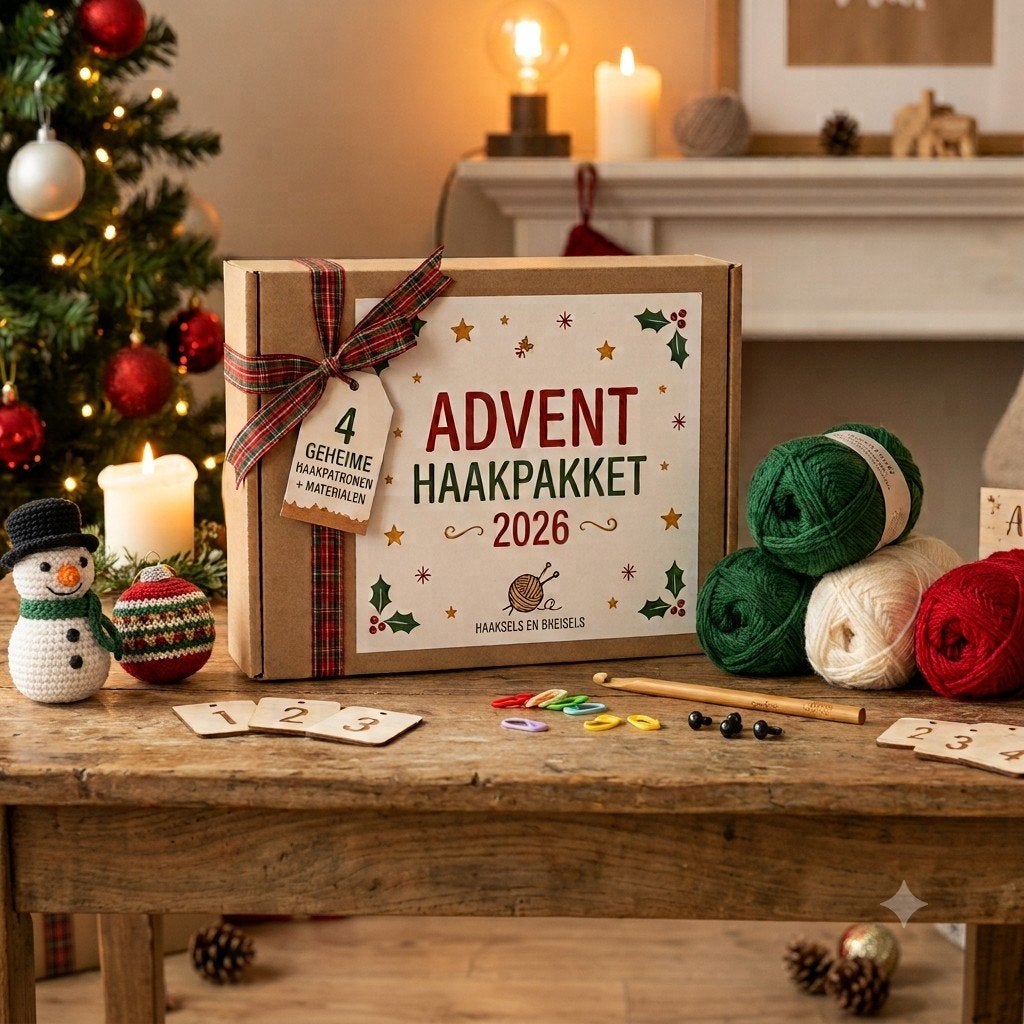 Advent Haakpakket, Verzenden, Nieuw, Haken, Wol of Garen