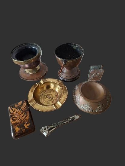 Fraaie set (6) rookaccessoires, Verzenden, Gebruikt, Overige typen