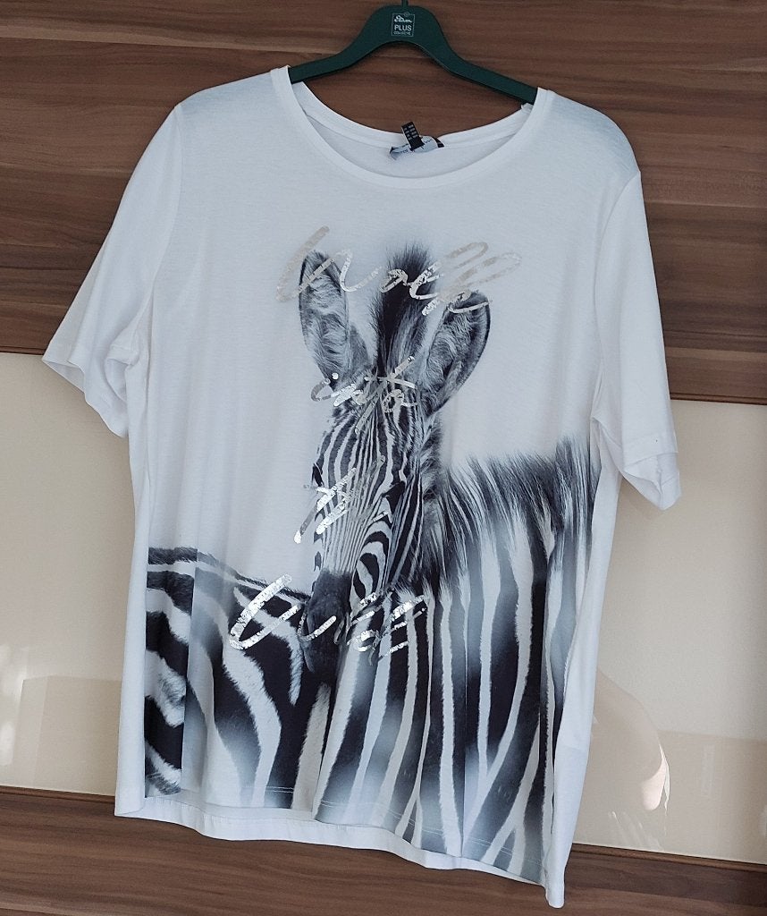Wit shirt met opdruk, Ophalen of Verzenden, Nieuw, Wit, Shirt of Top
