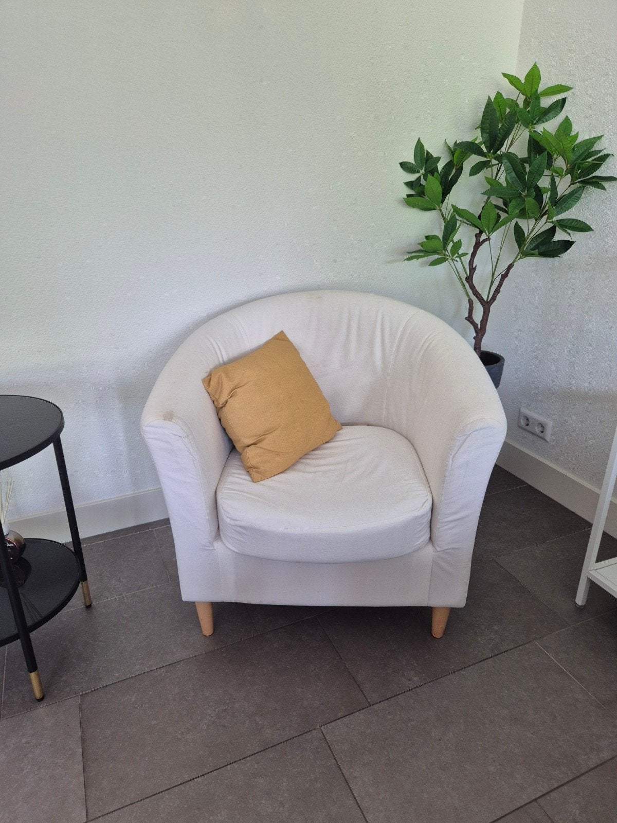 Twee IKEA fauteuils Tullsta, Huis en Inrichting, Ophalen, Gebruikt, Twee, Wit