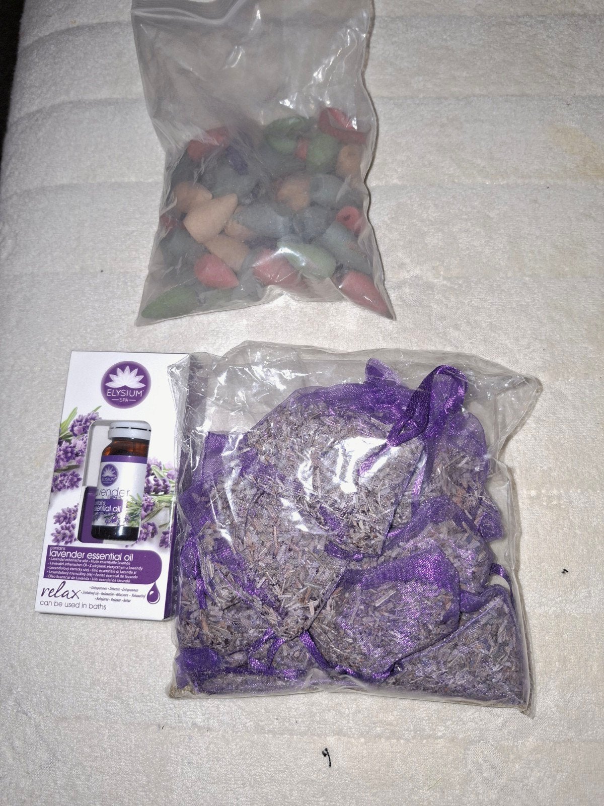 Lavendel essentiële olie, zakjes en wierookkegels, Ophalen, Nieuw, Overige typen