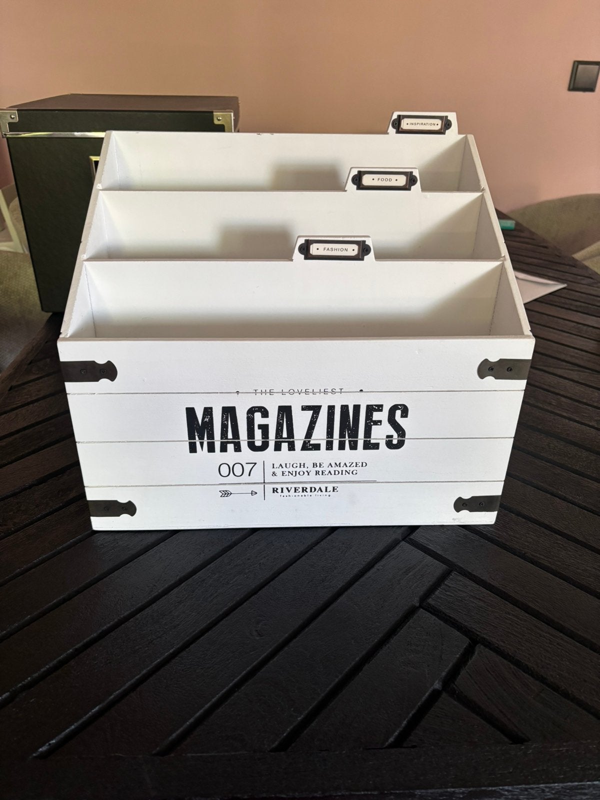 Riverdale tijdschriftenhouder, Ophalen, Overige materialen, Minder dan 50 cm, Gebruikt