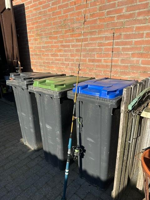 werphengel met molen, Watersport en Boten, Hengelsport | Algemeen, Ophalen, Gebruikt, Werphengel