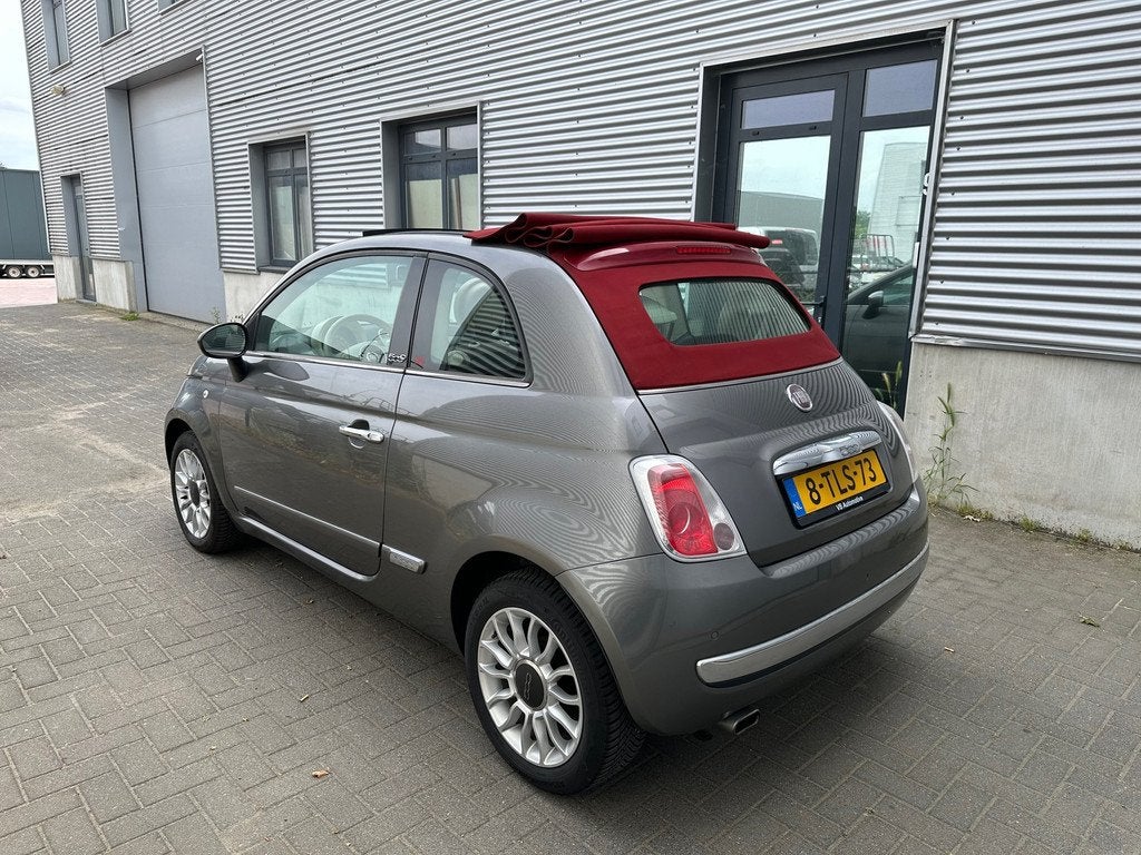 Fiat 500 C 1.2 |Lounge|Leer|Pdc|S&S|Lm velgen|Cabrio|Nwe apk, Auto's, Euro 5, Gebruikt, 4 cilinders, Leder en Stof