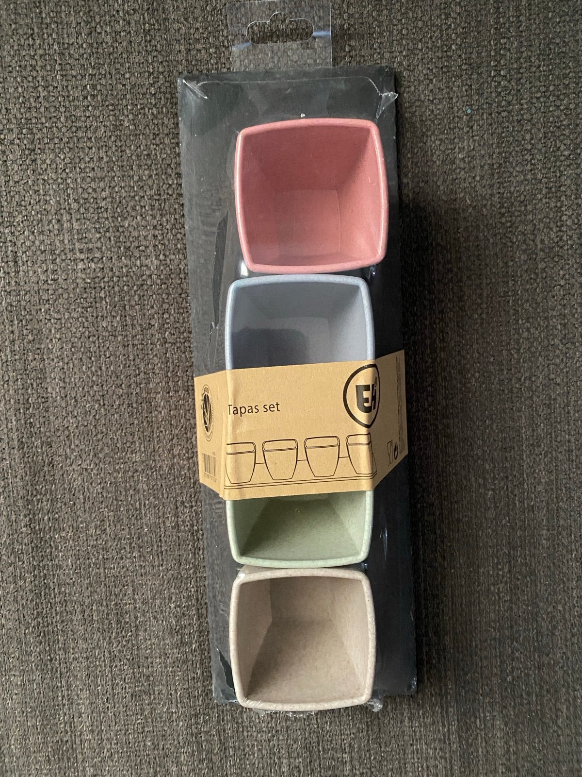 Nieuw Tapas Set - 4 Bamboe Kommetjes in Diverse Kleuren, Overige typen, Nieuw, Ophalen of Verzenden, Natuurlijk materiaal