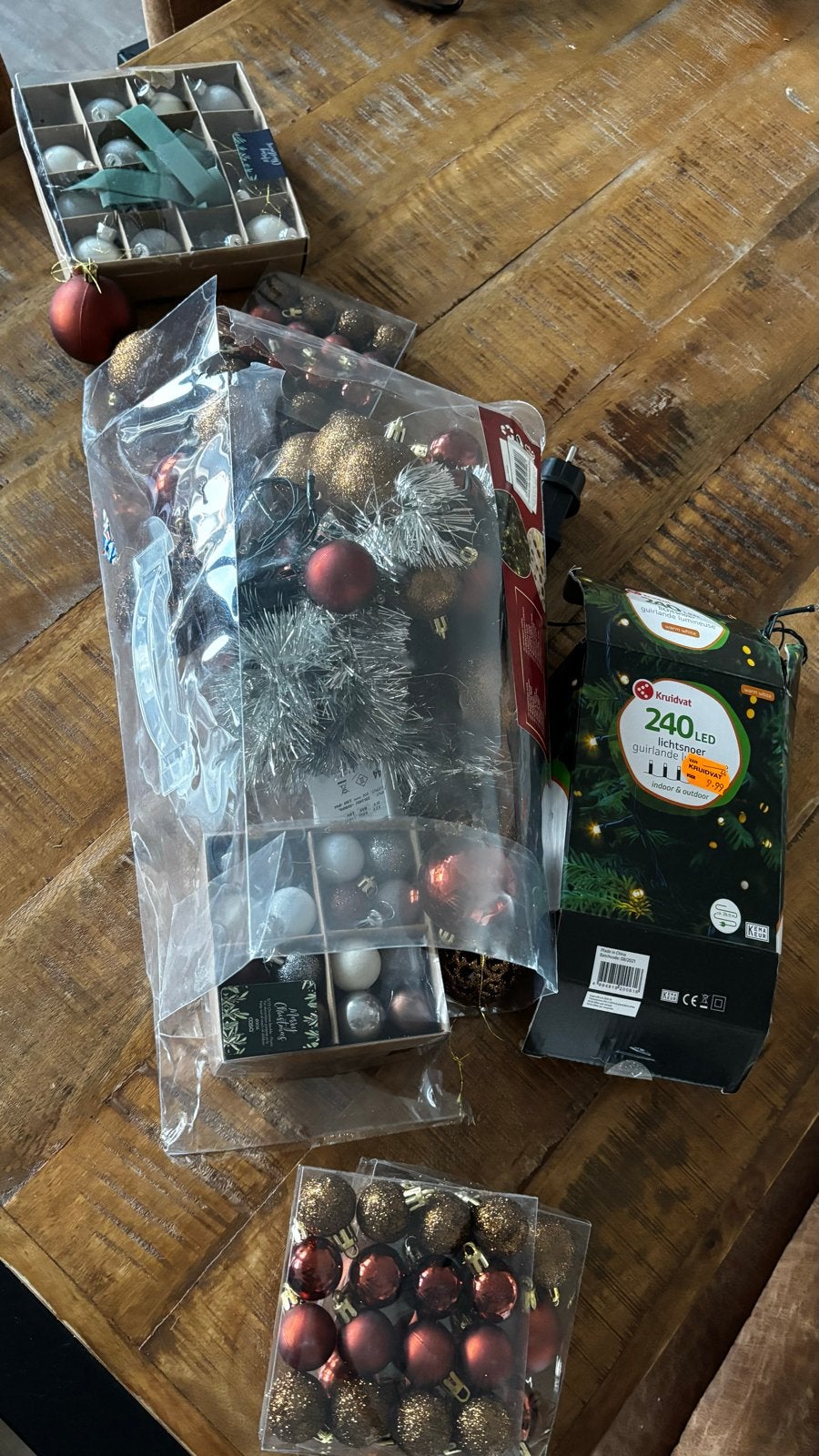 Kerstballen, piek & verlichting, Ophalen, Zo goed als nieuw