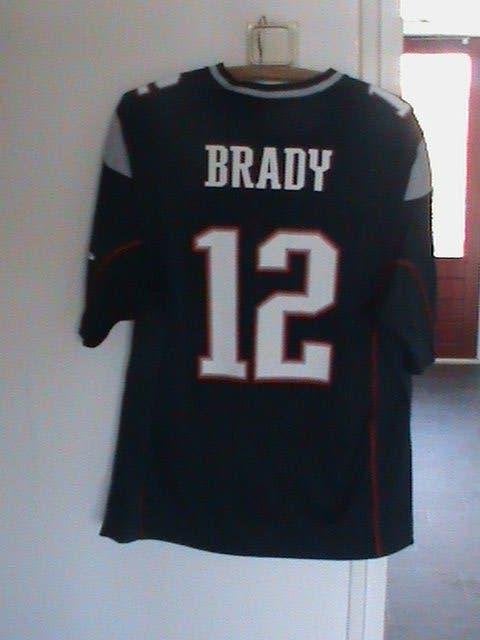 Tom Brady #12 origineel NFL shirt, Ophalen, Maat 52/54 (L), Blauw, Nike