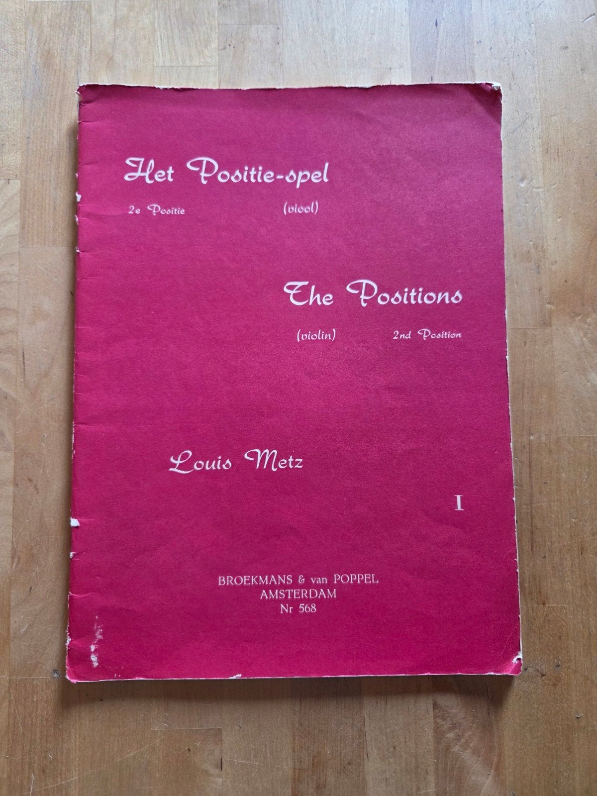 Het Positie-spel (viool) - Louis Metz - 2e Positie, Gebruikt, Verzenden, Klassiek, Les of Cursus
