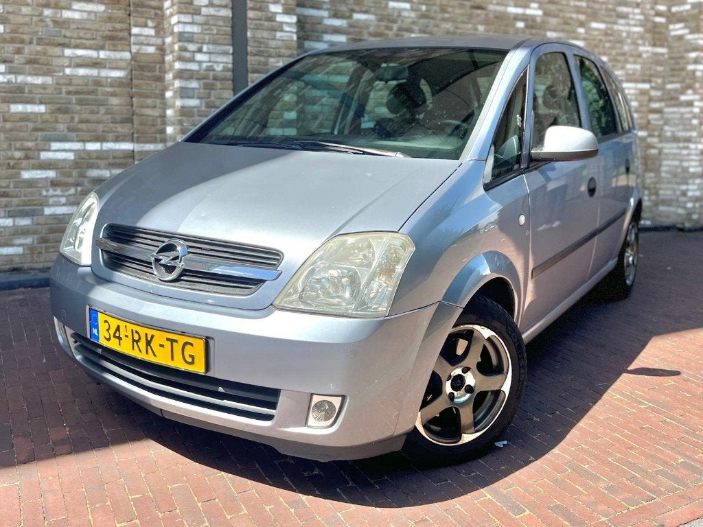 Opel Meriva 1.6 Easytronic 2005 Grijs | BT/Automaat/NWE APK, Euro 5, Stof, 4 cilinders, Blauw