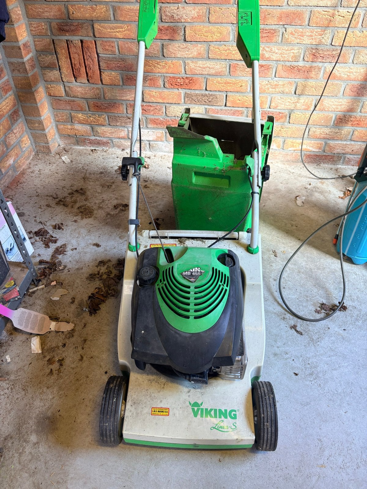 Viking MB 455 C Benzine Grasmaaier met Aangedreven Wielen, Ophalen, Cirkelmaaier, Gebruikt, Opvangbak