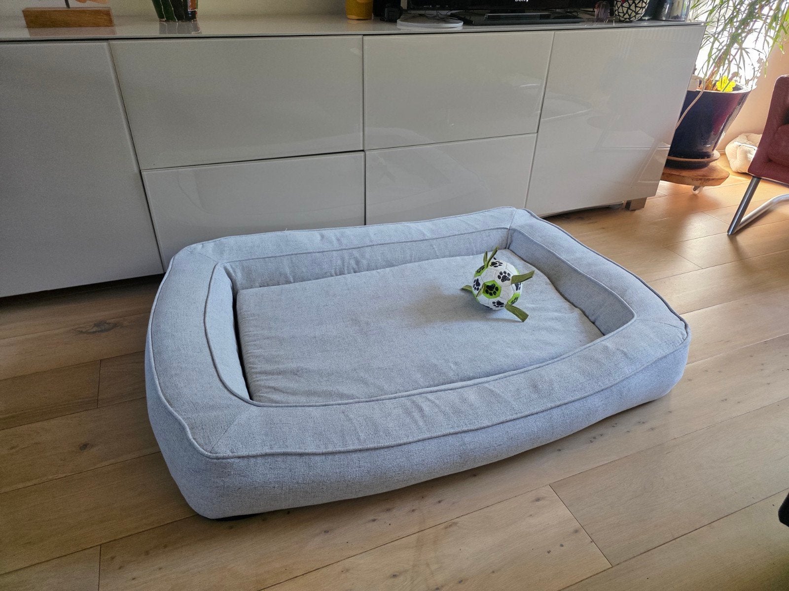 mooi en gewassen hondenmand, 125x90x15, zomer en winterzijde, Dieren en Toebehoren, Ophalen of Verzenden, Zo goed als nieuw, Stof