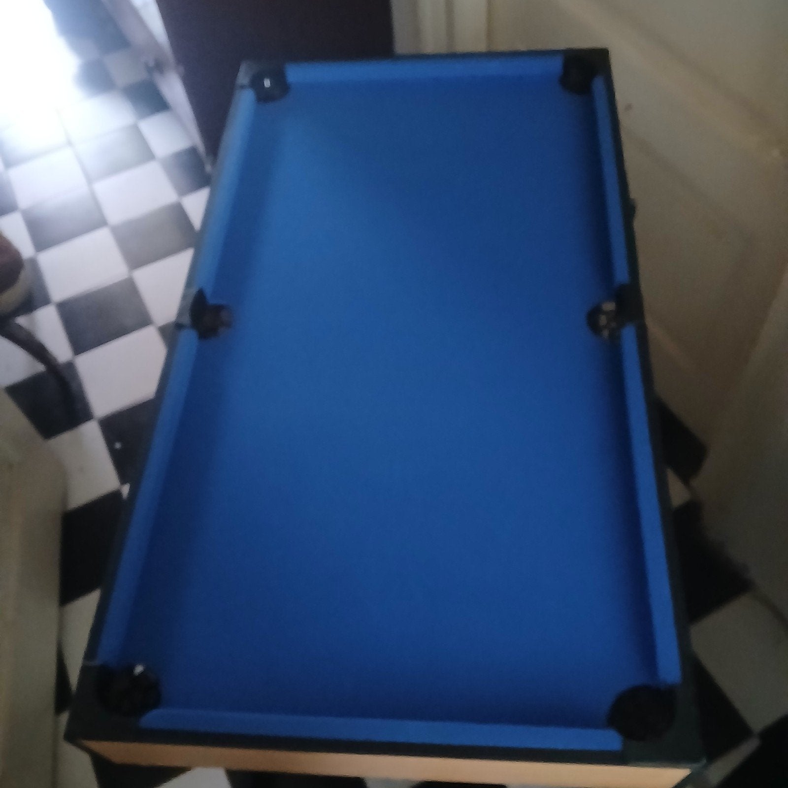 kinder pool tafel en airhockey, Sport en Fitness, Biljarten en Poolen, Ophalen, Gebruikt, Pooltafel