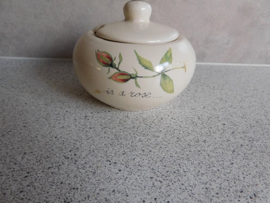 Suikerpot A Rose is a Rose JET by ter Steege, Overige typen, Ophalen of Verzenden, Zo goed als nieuw, Overige stijlen