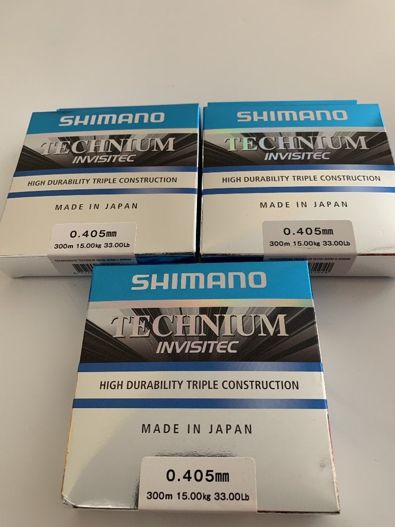 Shimano Technium Invisitec 0,40mm 15,0kg 300m Made in Japan., Ophalen of Verzenden, Nieuw, Vislijn