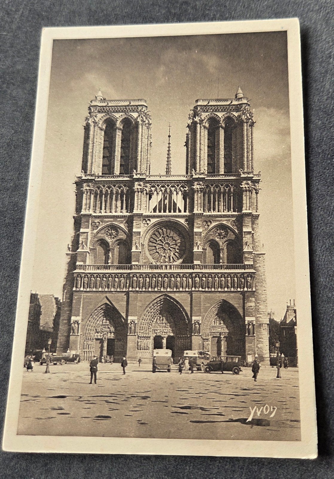 Ansichtkaart Notre Dame Parijs - Vintage, Verzenden, 1920 tot 1940, Ongelopen, Frankrijk