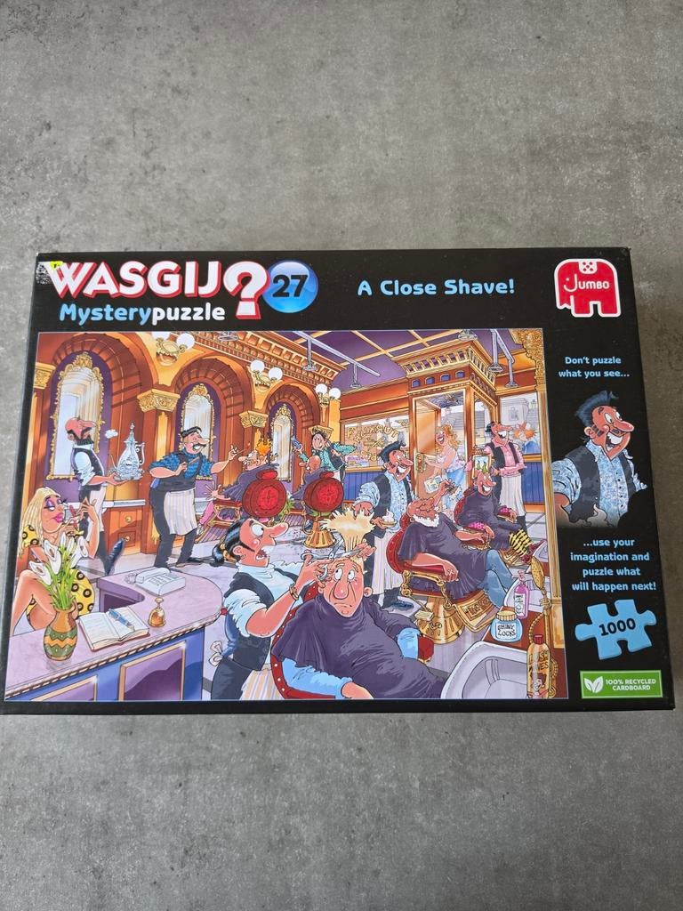 Wasgij Mysterypuzzel 27 A Close Shave! 1000 stukjes, Ophalen of Verzenden