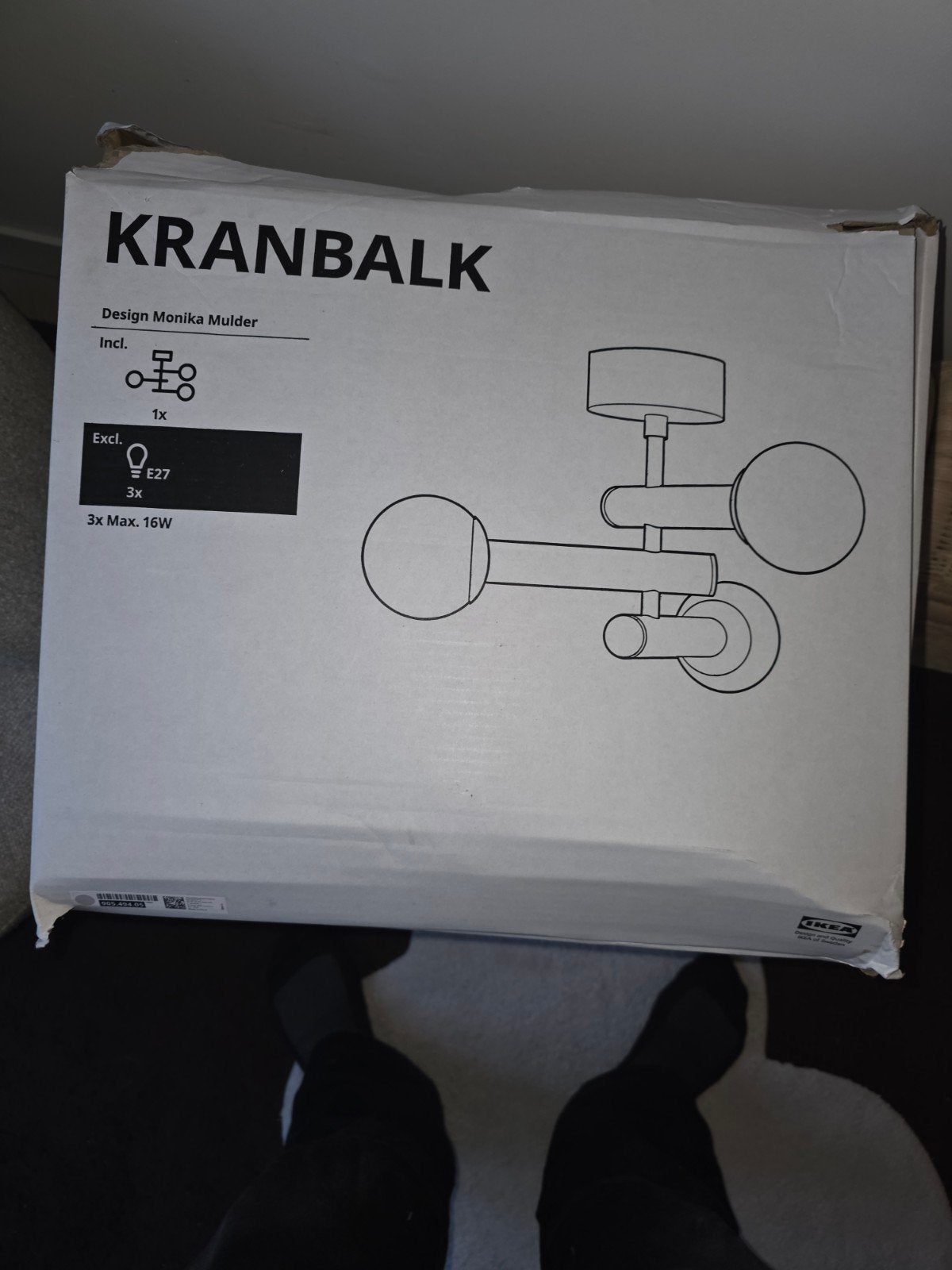IKEA Kranbalk plafondlamp - Design Monika Mulder, Ophalen of Verzenden, Nieuw