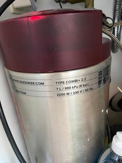 Quooker combi plus 2.2, 2 liter of meer, Ophalen, Gebruikt