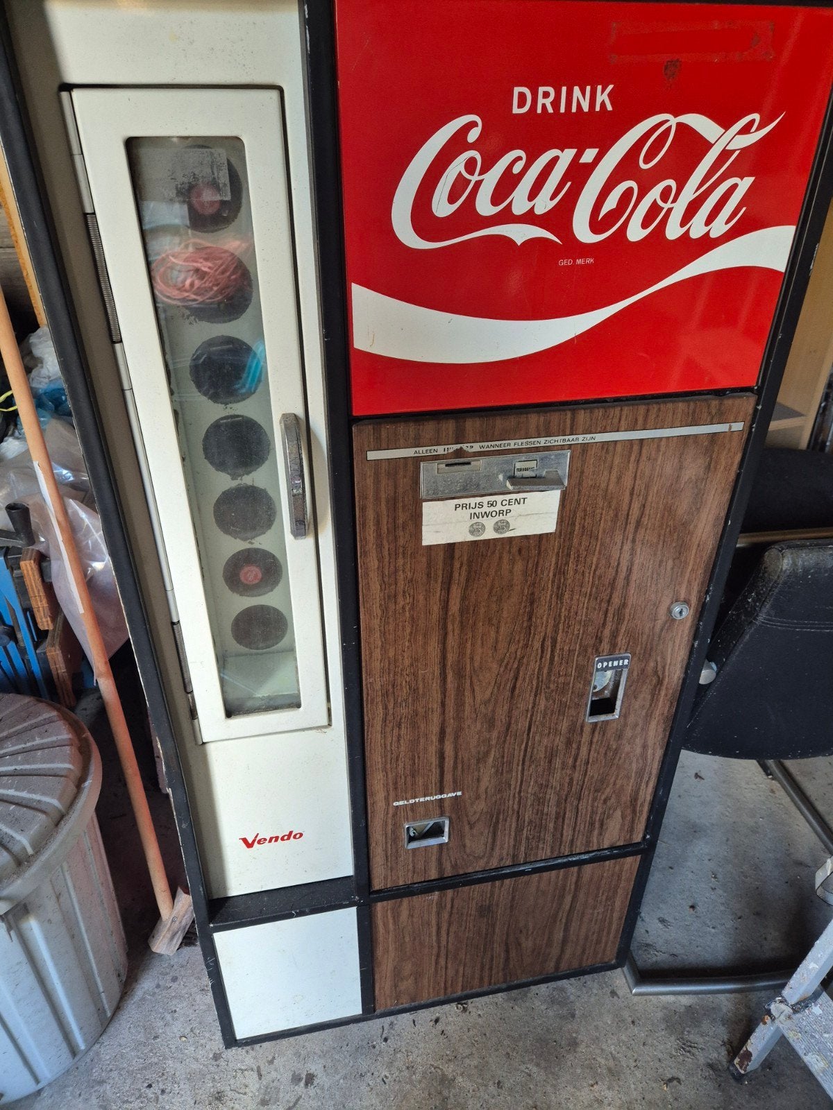 Vintage Coca-Cola Vendo Flessenautomaat - 50 Cent Inworp, Ophalen