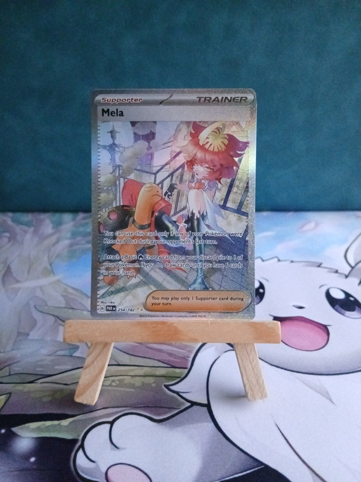 Mela #254/182 Pokémon Paradox Rift, Verzenden, Nieuw, Losse kaart, Foil