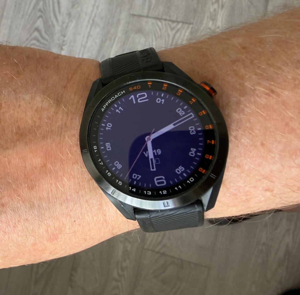 Garmin Approach S40 - GPS Golf horloge zwart, Ophalen, Gebruikt, Afstand, Zwart
