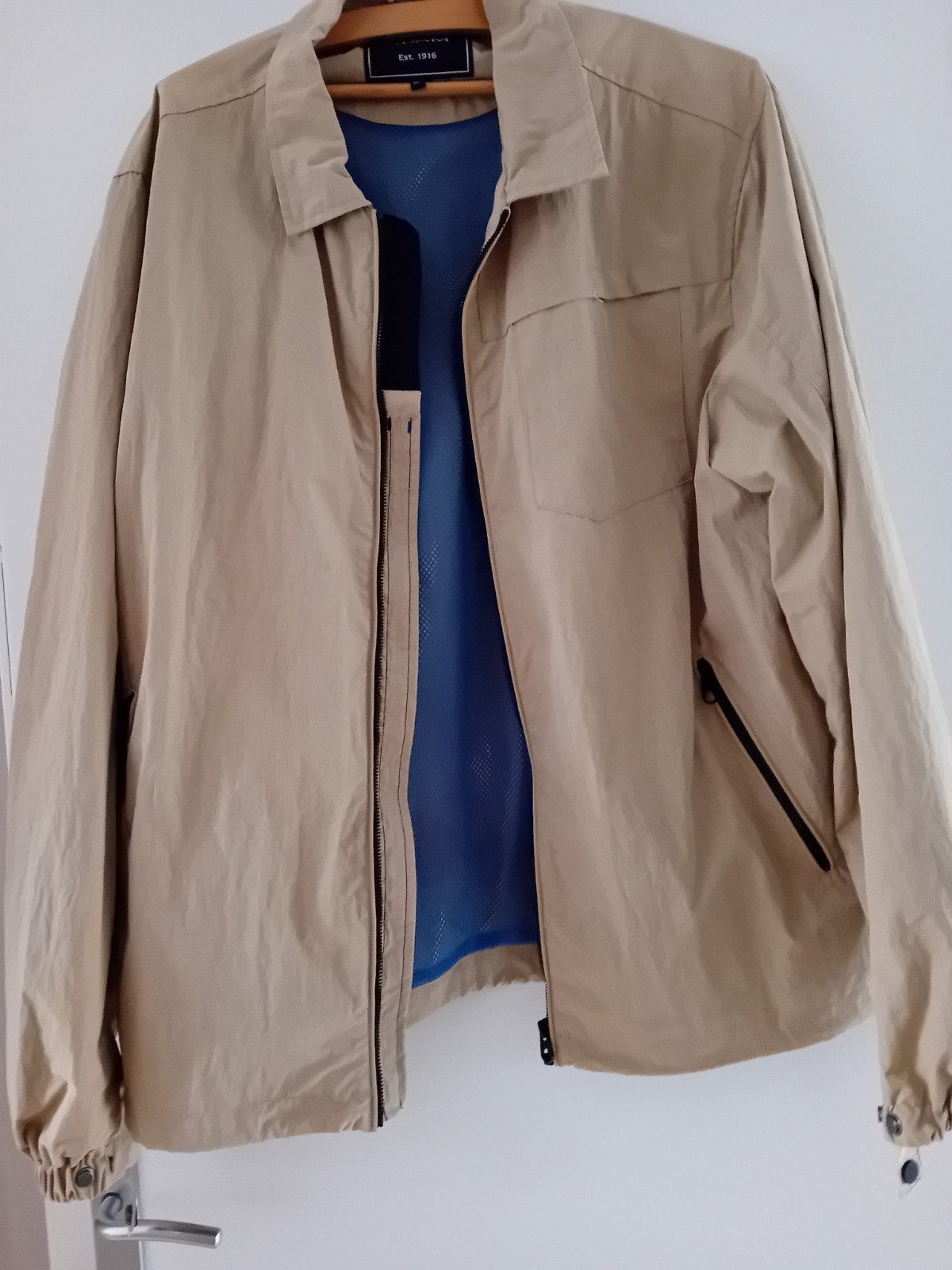 Heren zomer jas., ADAM, Beige, Maat 56/58 (XL), Ophalen of Verzenden