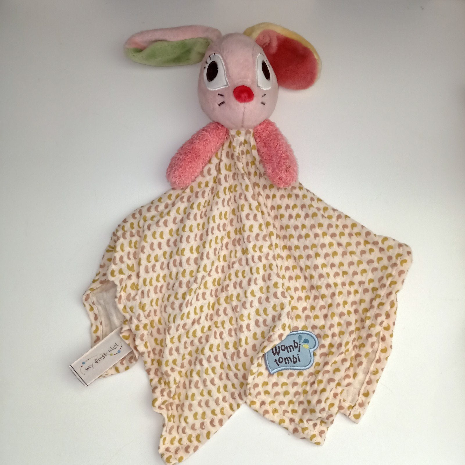 My first nici, hopsalie, wombi tombi, konijn kroeldoek., Ophalen of Verzenden, Zo goed als nieuw, Konijn