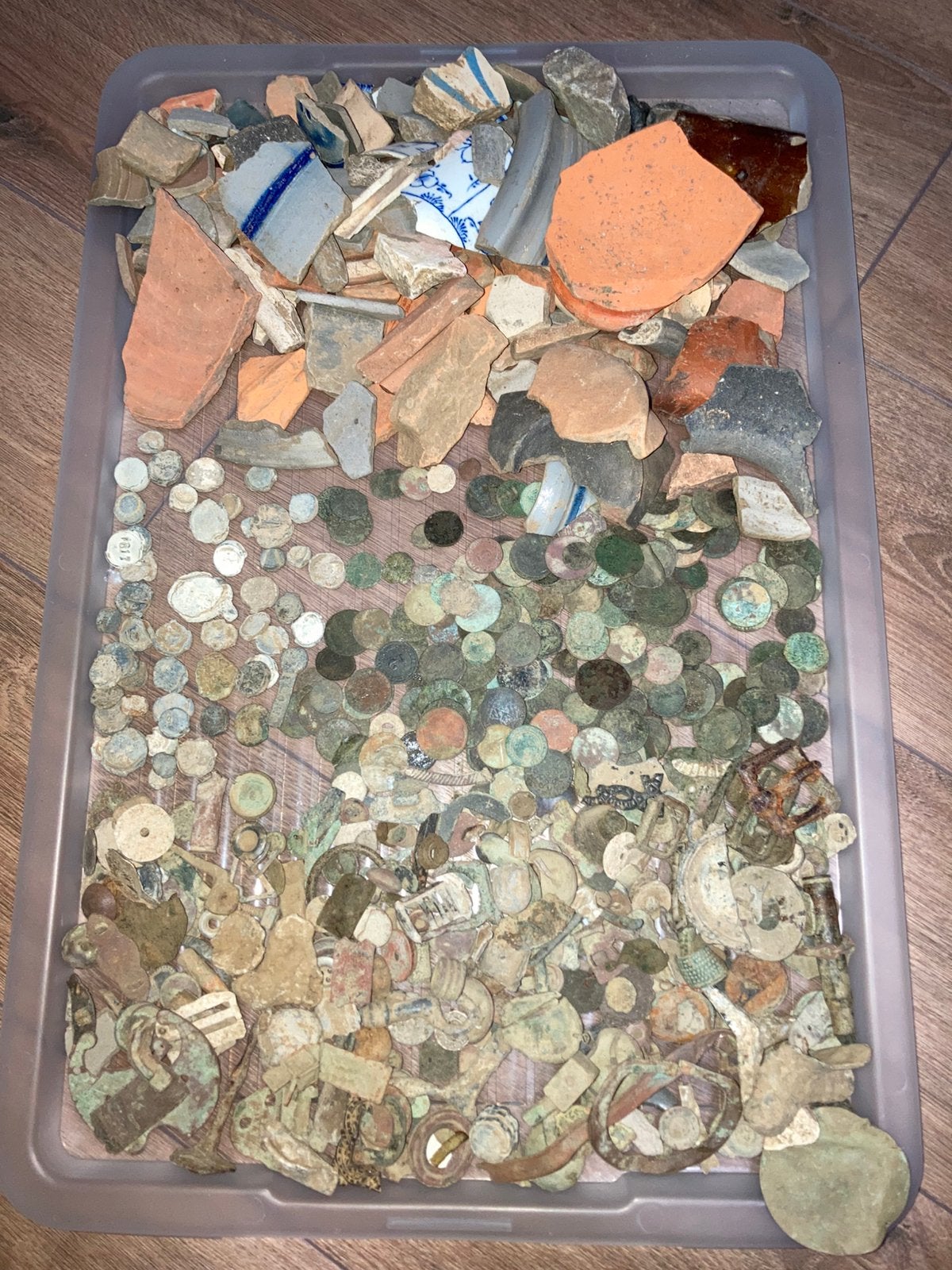 Lot romeins en heden niet schoongemaakt, Antiek en Kunst, Ophalen