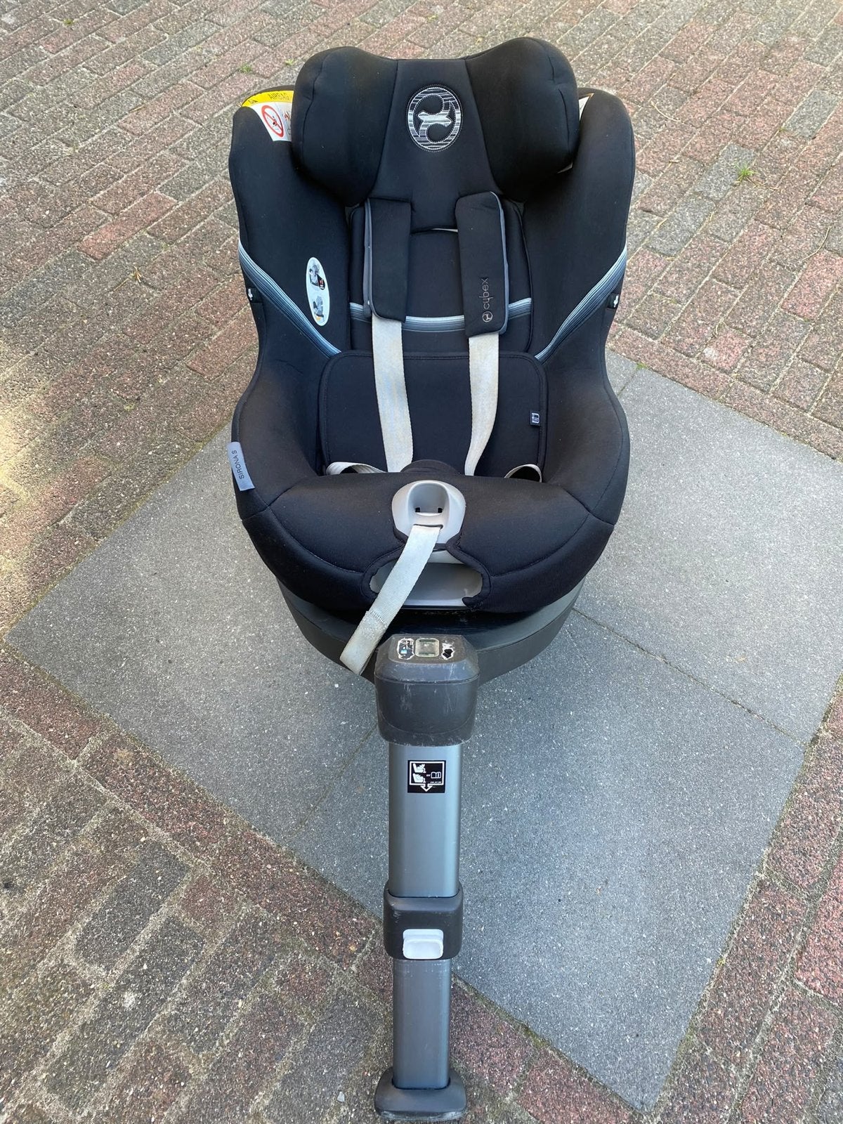 Cybex Sirona S i-Size autostoel - Zwart (base en stoel), 0 t/m 18 kg, Verstelbare rugleuning, Zo goed als nieuw, Isofix