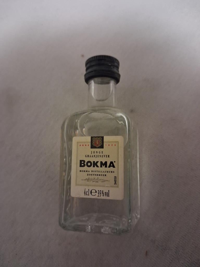 Vol Bokma Jenever Flesje 4cl - Miniatuur, Verzamelen, Ophalen of Verzenden, Gebruikt