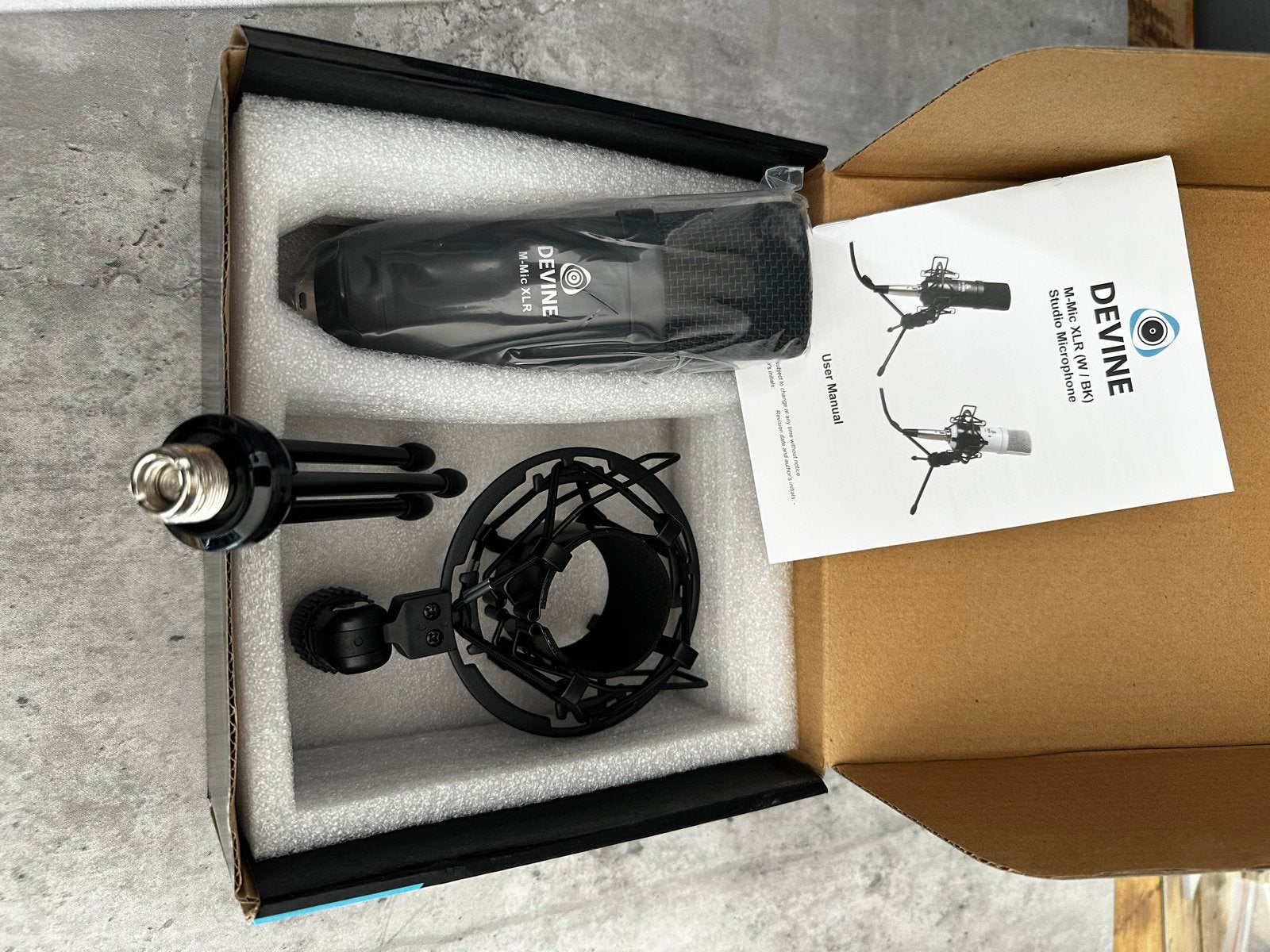 Devine M-mic XLR Studio Microfoon met XLR kabel, Muziek en Instrumenten, Microfoons, Ophalen of Verzenden, Nieuw, Studiomicrofoon