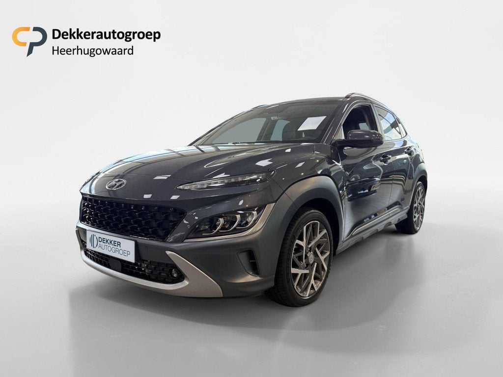 Hyundai Kona 1.6 GDI Hybrid 105PK Premium Automaat Lederen b, Auto's, Hyundai, Gebruikt, Euro 6, 2 kWh, Origineel Nederlands
