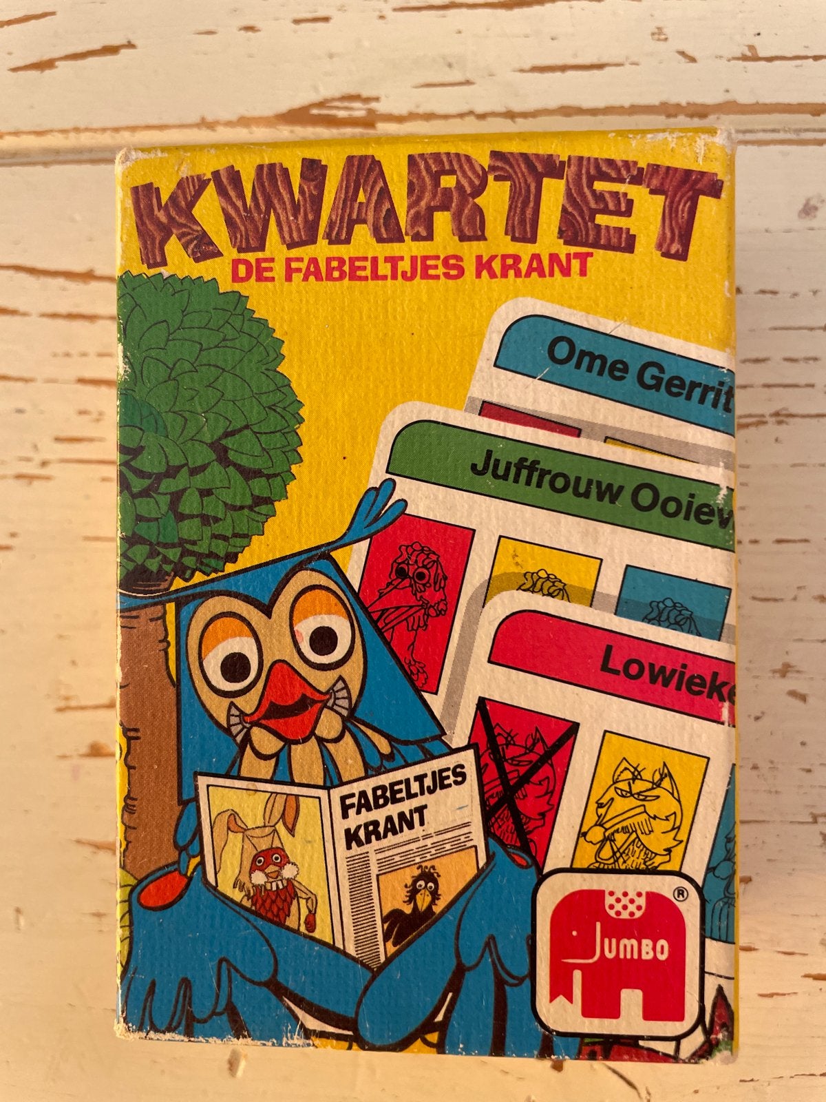 Kwartet De Fabeltjeskrant - Vintage Kaartspel Jumbo, Drie of vier spelers, Ophalen of Verzenden, Gebruikt