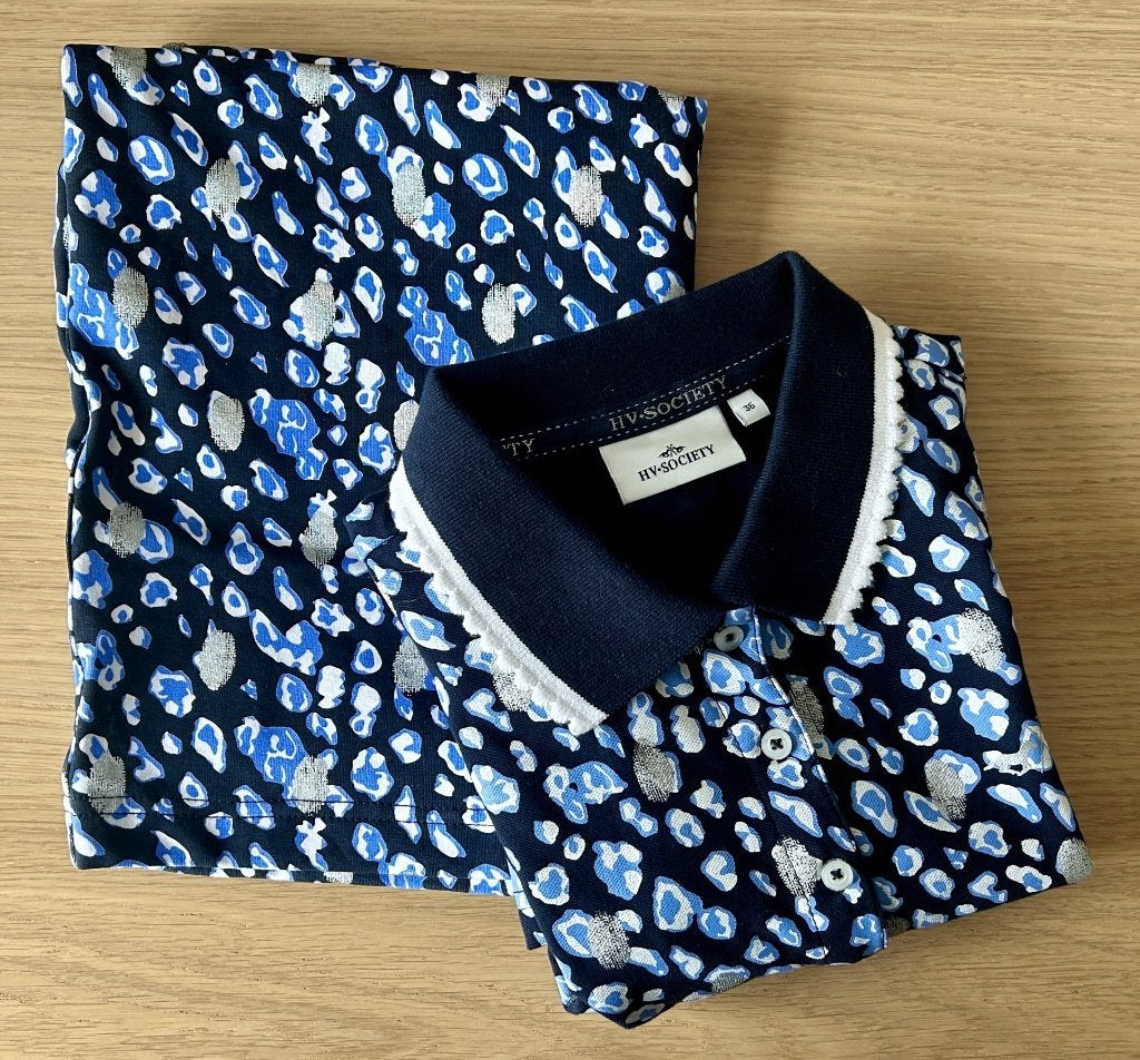 HV Society Polo shirt hvsbrisa met bijpassende rok, maat S, Kleding | Dames, Blauw, HV Society, Ophalen of Verzenden, Zo goed als nieuw