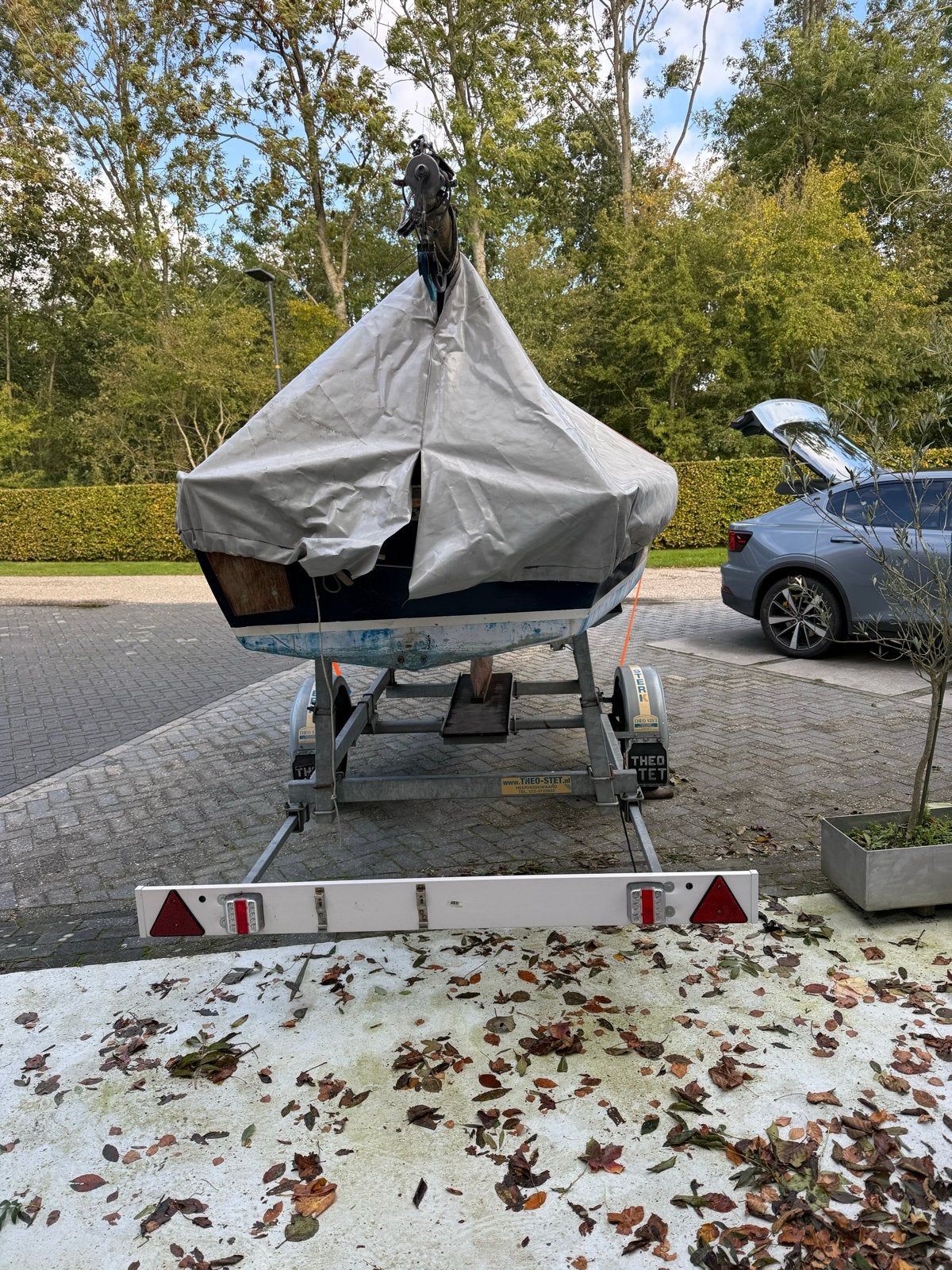 Polyvalk 'Boervrouw' compleet met Yamaha 4-takt motor, Gebruikt, Ophalen of Verzenden, Viertaktmotor, Open zeilboot