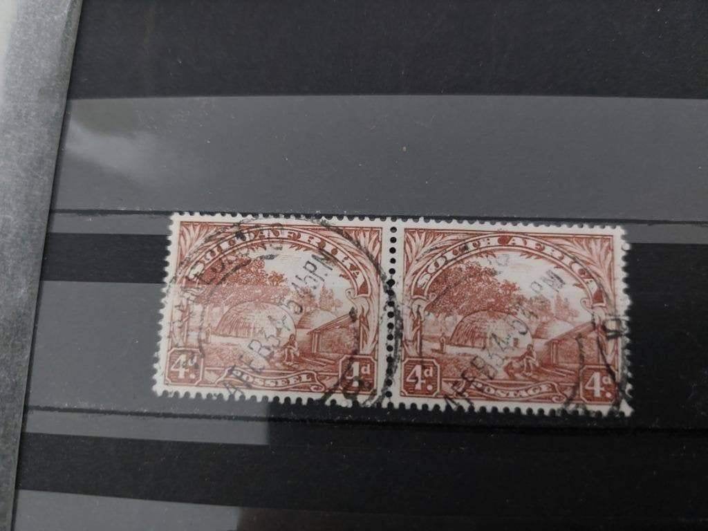 Leuk Zuid-Afrika: paartje NL/Engels Mi 33/34 gestempeld, Postzegels en Munten, Postzegels | Volle albums en Verzamelingen, Verzenden
