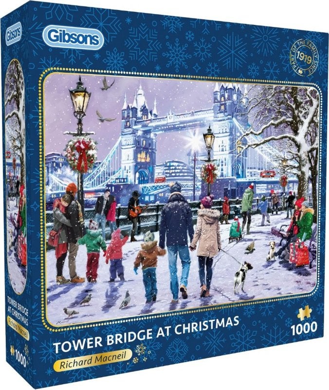 Gibsons - Tower Bridge at Christmas - 1000 stukjes, Ophalen of Verzenden, 500 t/m 1500 stukjes, Nieuw, Legpuzzel