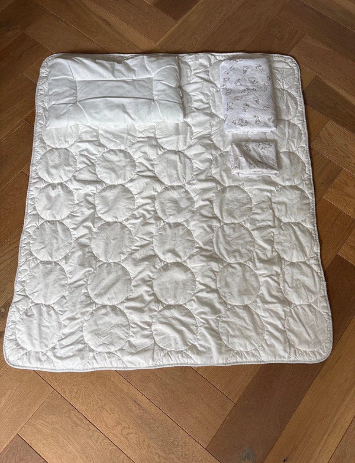 set Ikea Len peuterdekbed, kinderkussen en beddengoed., Kinderen en Baby's, Kinderkamer | Beddengoed, Jongetje of Meisje, Wit